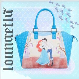 NWT Disney The Little Mermaid Ariel & Eric Dancing Satchel Bag